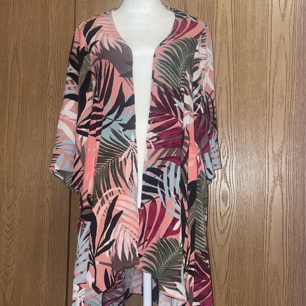 Torrid Tropical Leaf Print Cover-Up